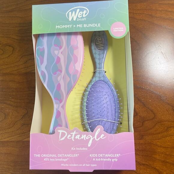 Wet Brush Mommy‎ + Me Pink Purple Brush Bundle NWT - Picture 1 of 5
